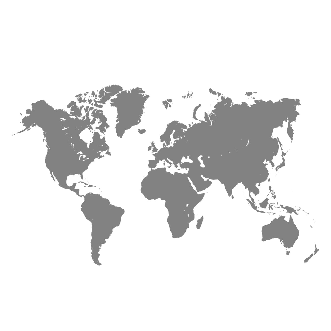 world map background in gray